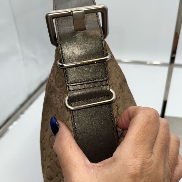 CELINE Shoulder Bag C Macadam Brown Suede - Picture 5 of 13